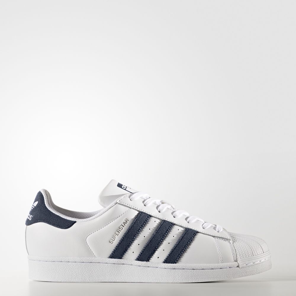 Adidas Superstar - Originals ανδρικα - Ασπρα/Σκουρο Μπλε/Σκουρο Μπλε,Μέγεθος: EU 36 – 54 2/3 (325BVG